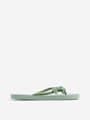 LUNA BLU Sage Bow-Detailed Flip-Flops