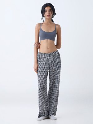 Superstar Charcoal Ribbed Invisible Padded Bra