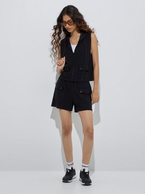 Studiofit Black Vest Jacket