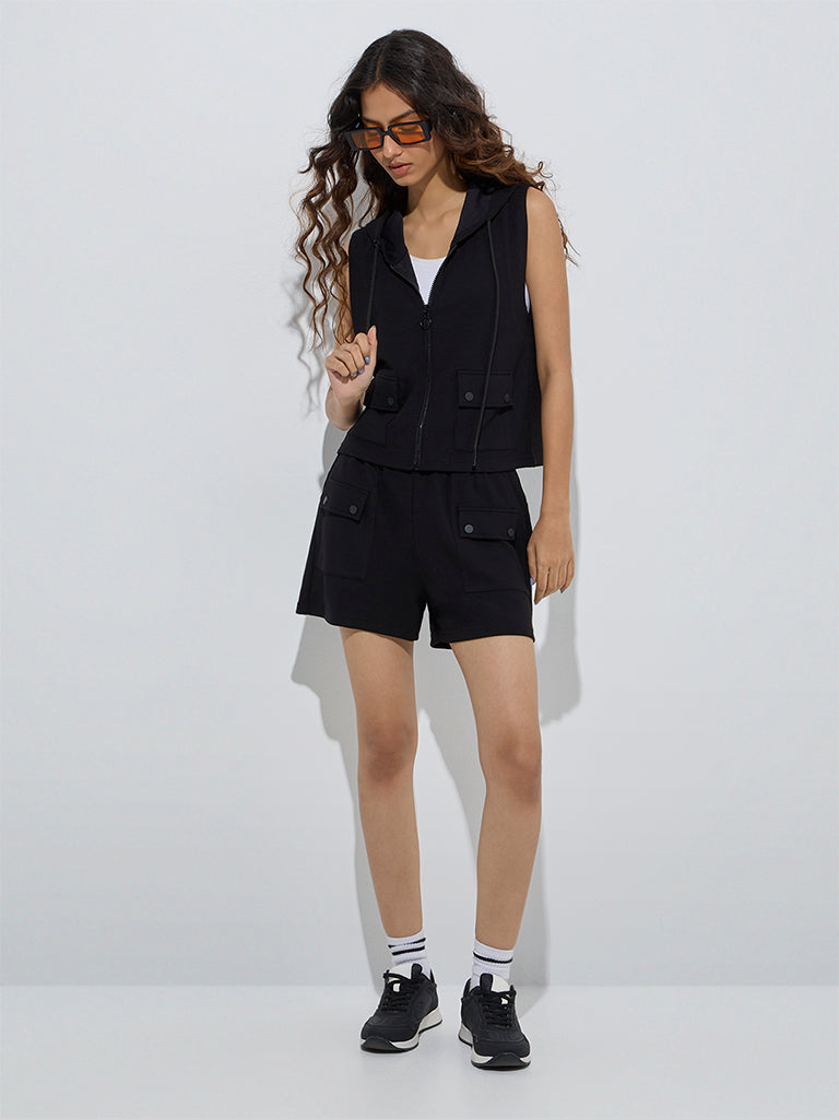 Studiofit Black Vest Jacket