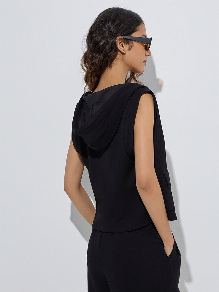 Studiofit Black Vest Jacket - Image 4