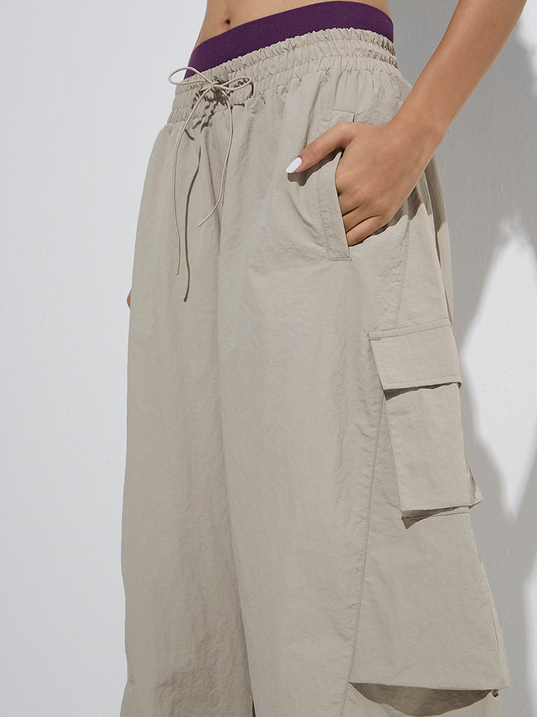 Nuon Beige Mid-Rise Harem Pants - Image 3