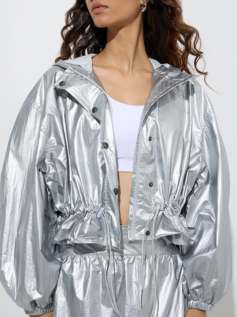 Nuon Silver Metallic Jacket - Image 3