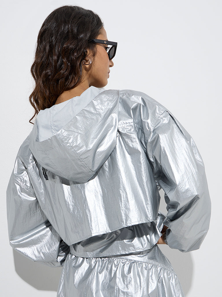 Nuon Silver Metallic Jacket - Image 4