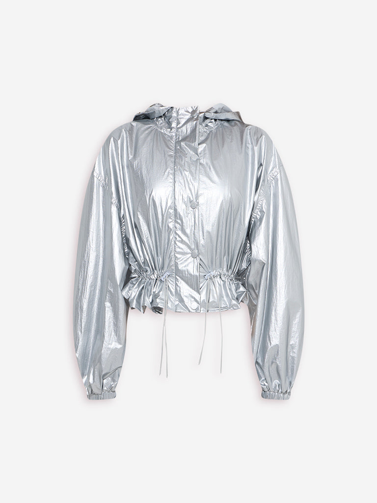 Nuon Silver Metallic Jacket - Image 5