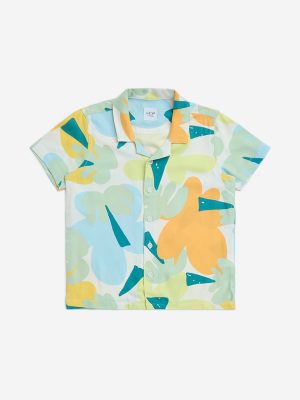 HOP Kids Multicolour Floral Design Shirt