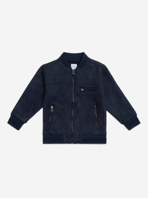 HOP Kids Navy Suede Jacket