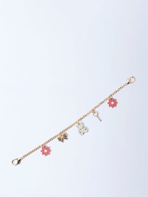 Westside Accessories Gold Multi Charm Bag Charm