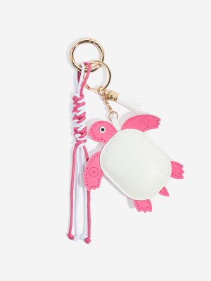 Westside Accessories Fuchsia Turtle Bag Charm