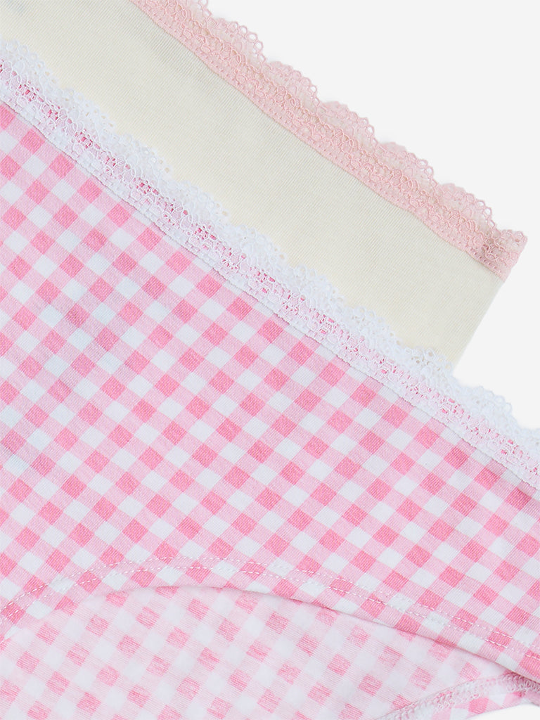 Superstar Pink Cotton-Blend Bikini Briefs - Pack of 2 - Image 3