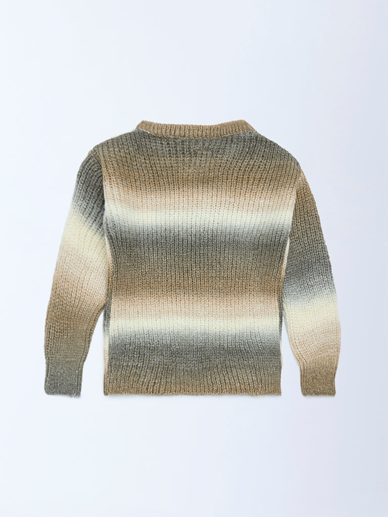 HOP Kids Brown Ombre Sweater - Image 4