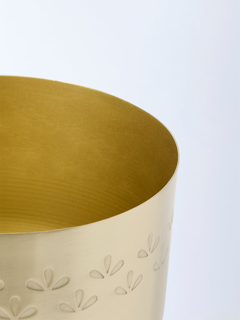 Westside Home Gold Leaf Etched Planter - Small - Image 3