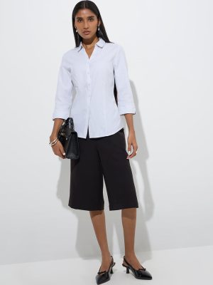 Wardrobe White Striped Shirt