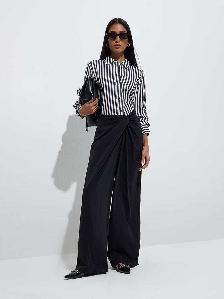 Wardrobe Black Striped Shirt - Image 2