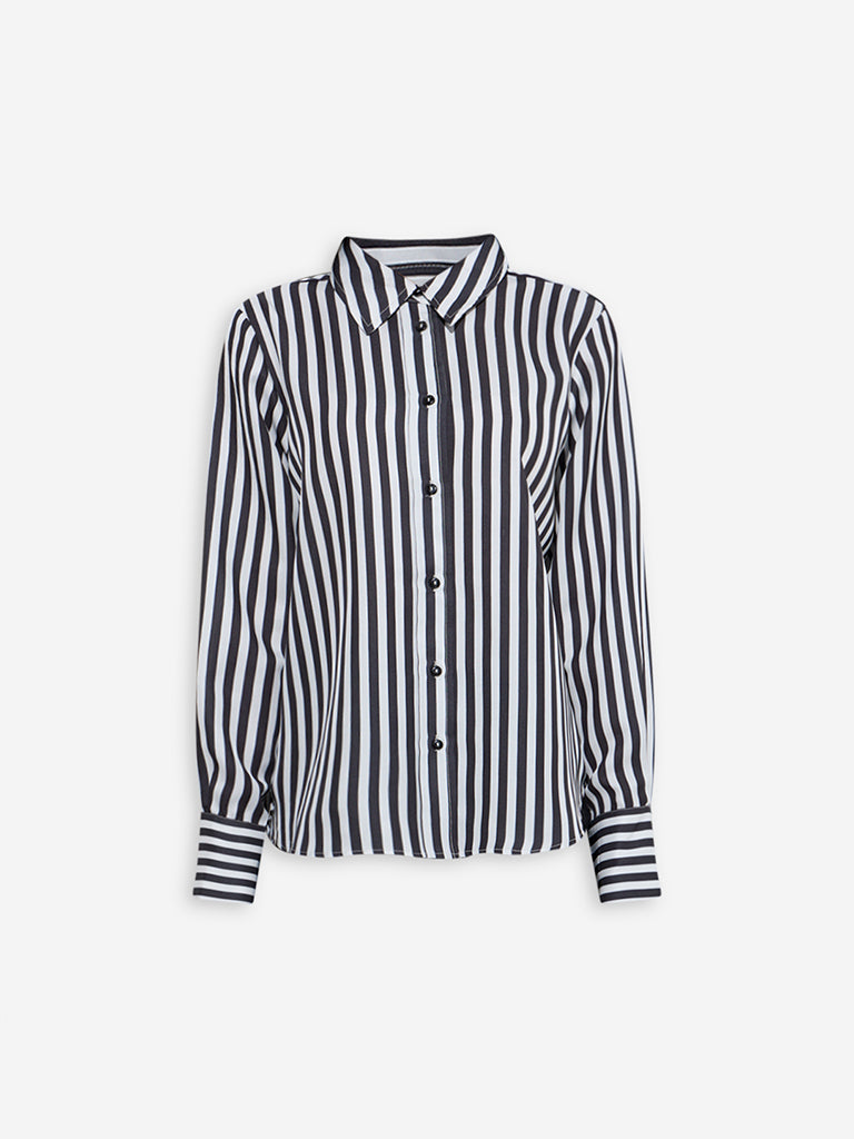 Wardrobe Black Striped Shirt - Image 5