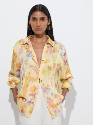 Wardrobe Yellow Printed Shirt