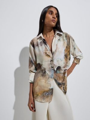 Wardrobe Multicolour Watercolour-Inspired Shirt