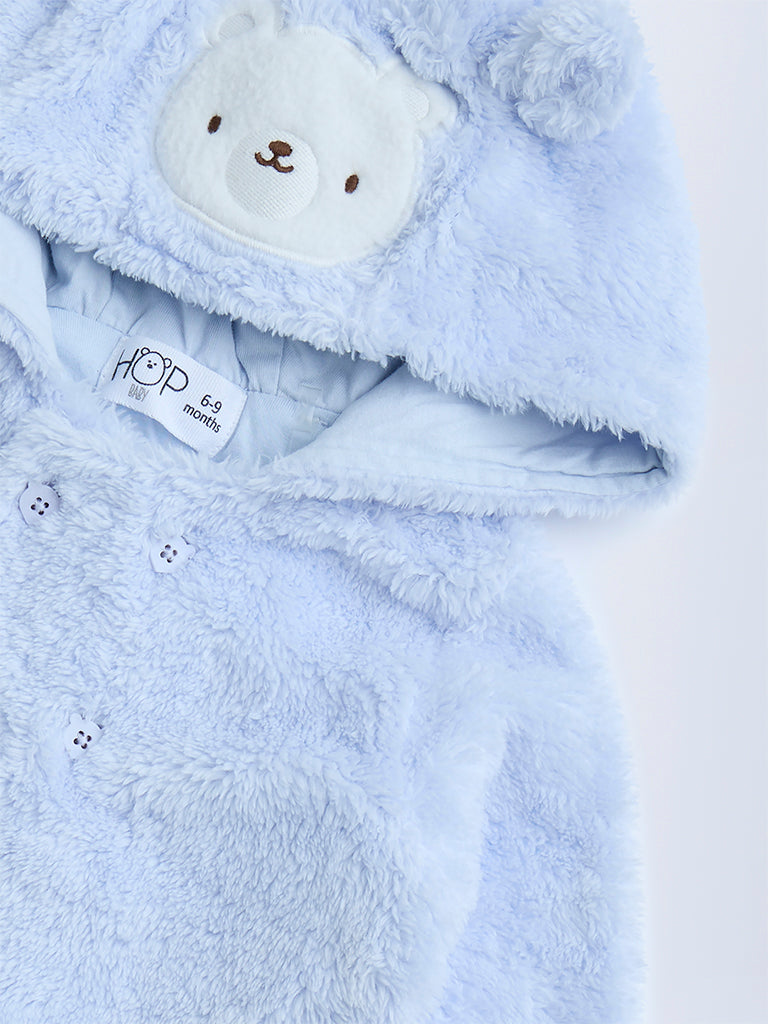 HOP Baby Blue Fleece Detailed Sweater - Image 4