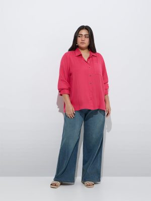 Gia Fuchsia Solid Shirt