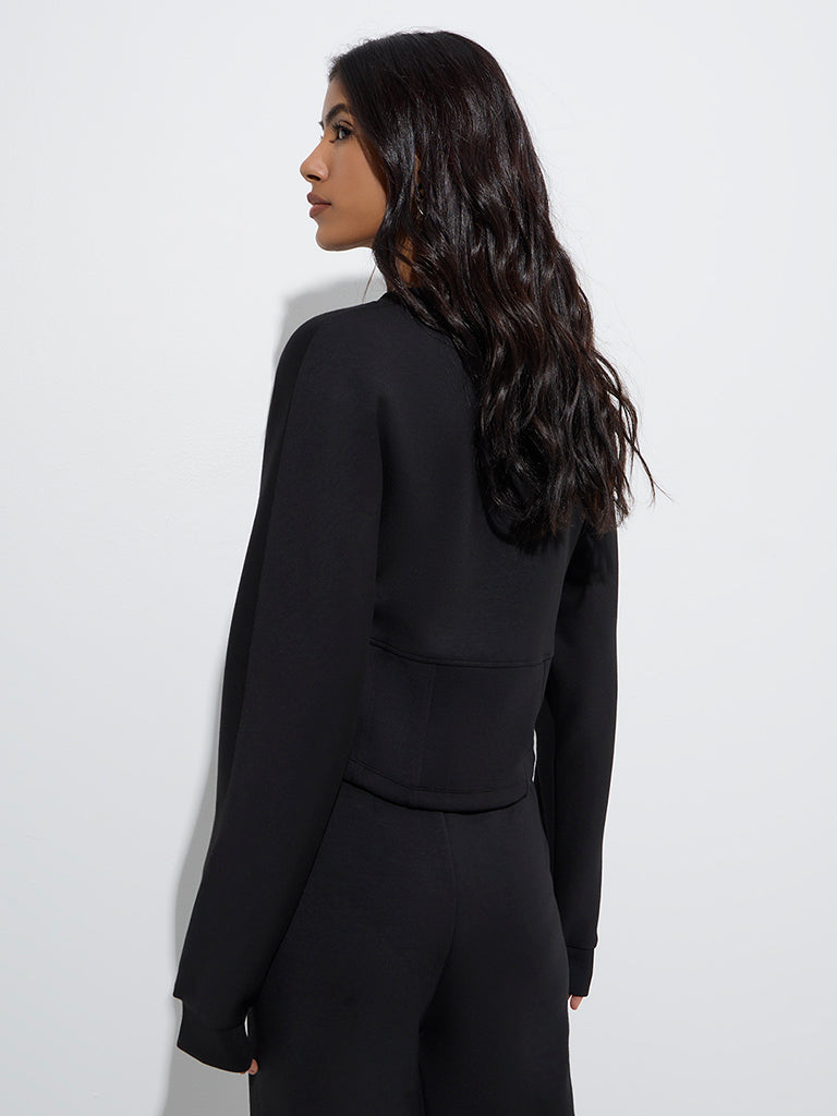 LOV Black Solid Sweatshirt - Image 4