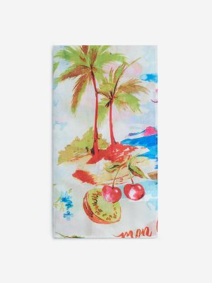 Wunderlove Multicolour Tropical-Inspired Beach Sarong