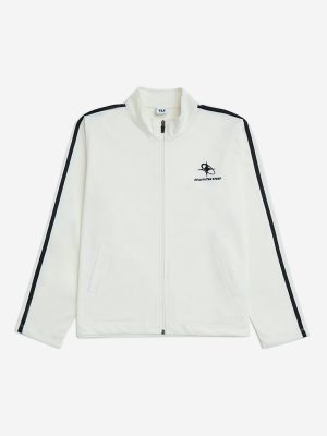 Y&F Kids White Stripe Detailed Jacket