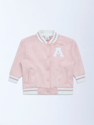 HOP Kids Pink Typographic Jacket
