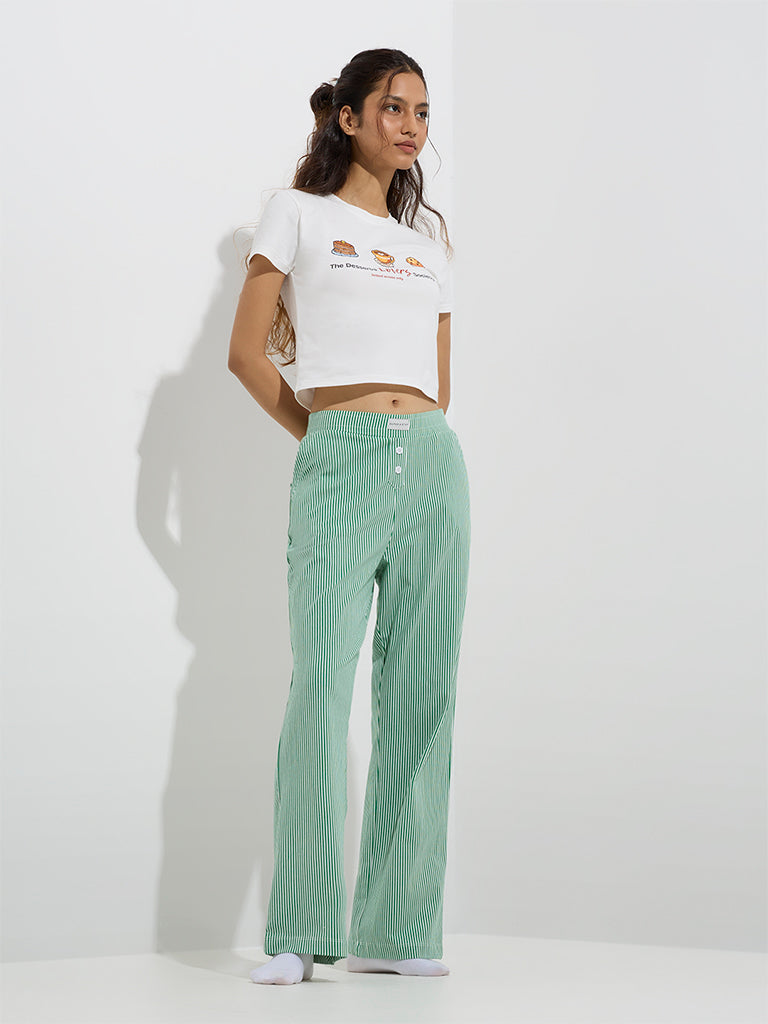 Superstar White Printed Cotton-Blend T-Shirt - Image 2