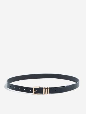Westside Accessories Black Metal-Detailed Belt