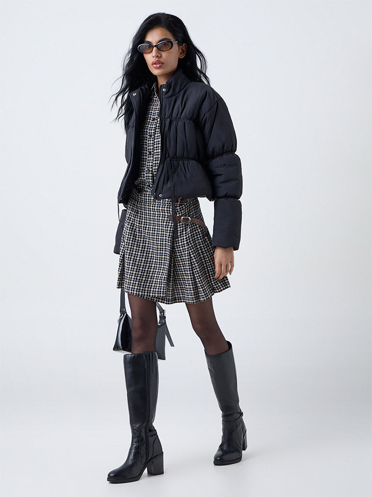 Nuon Black Puffer Jacket - Image 2