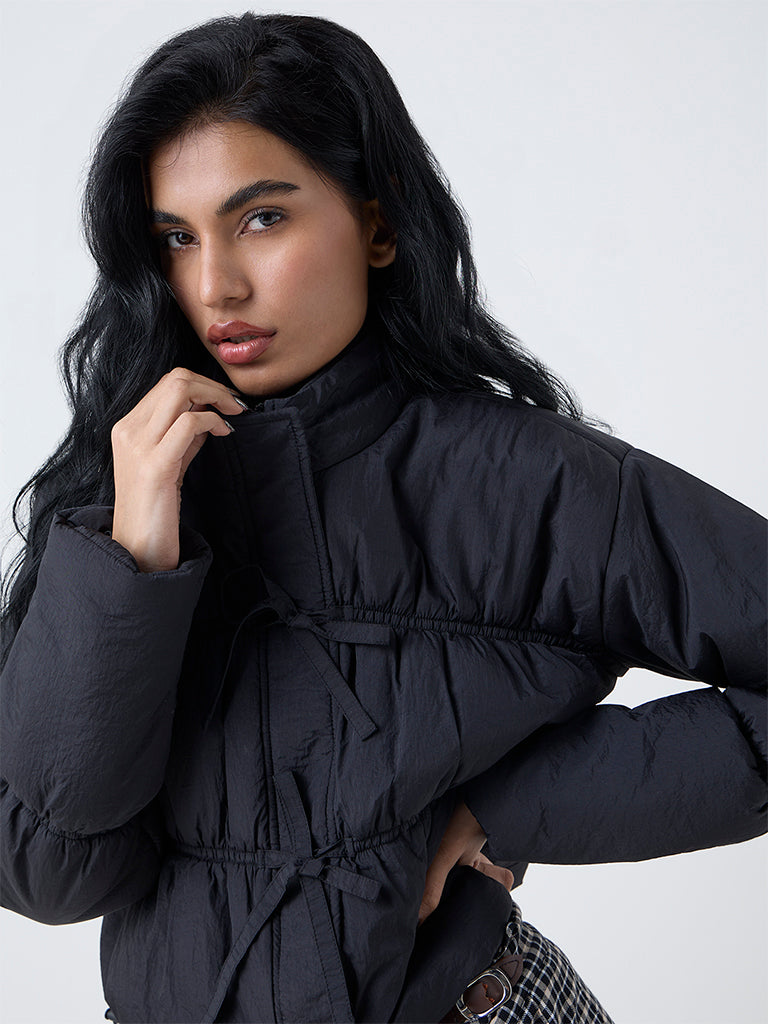 Nuon Black Puffer Jacket - Image 3