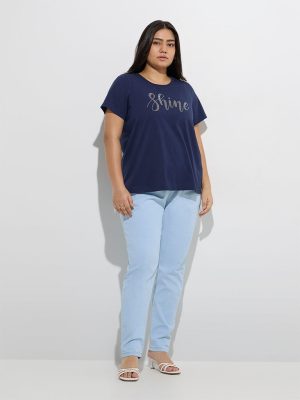 Gia Light Blue Washed High-Rise Jeggings