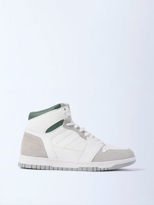 SOLEPLAY Grey Colour-Blocked High-Top Boots