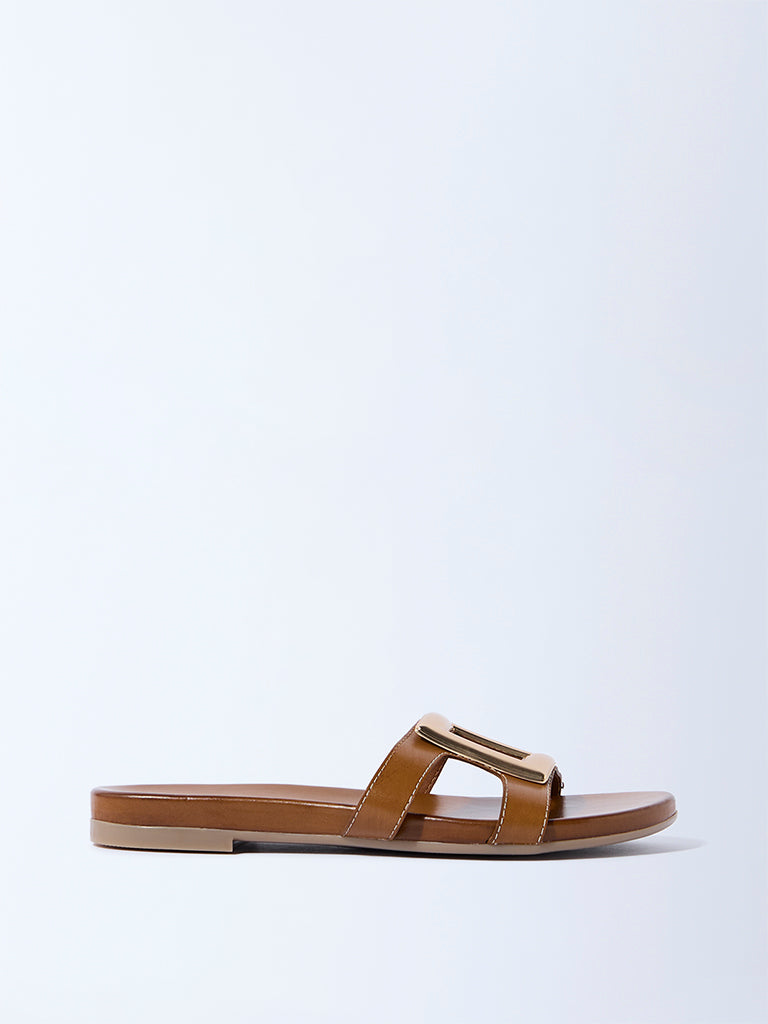 LUNA BLU Tan Hardware-Detailed Slides