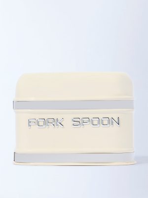 Westside Home Ivory Fork and Spoon Cutlery Holder