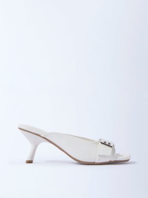 LUNA BLU White Kitten Sandals
