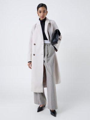 Wardrobe Beige Solid Coat