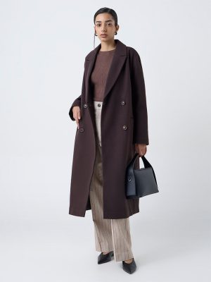 Wardrobe Dark Brown Solid Coat