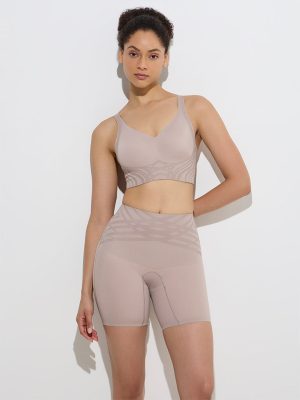 Wunderlove Taupe Shadow Sculpt Shaping Shorts