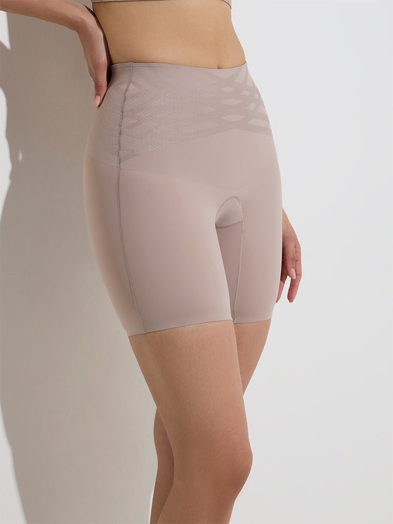 Wunderlove Taupe Shadow Sculpt Shaping Shorts - Image 2