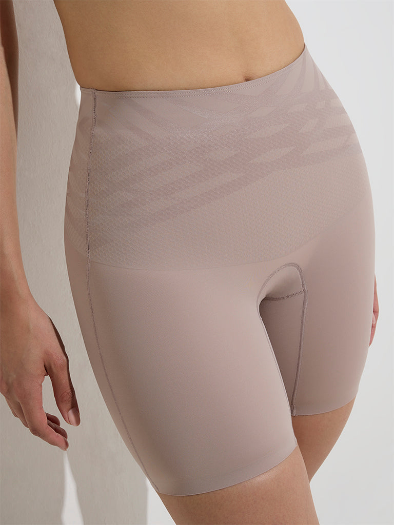 Wunderlove Taupe Shadow Sculpt Shaping Shorts - Image 3