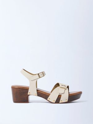 LUNA BLU Ivory Heel Sandals