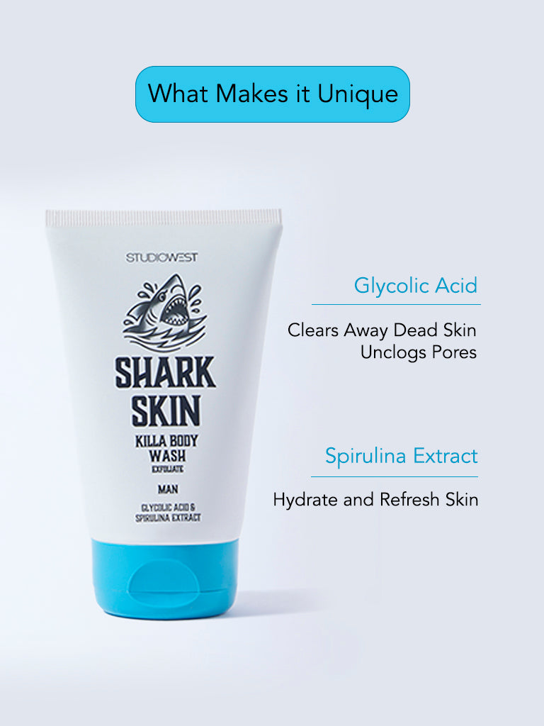 Studiowest Shark Skin Killa Exfoliate Body Wash - 100 ml - Image 4