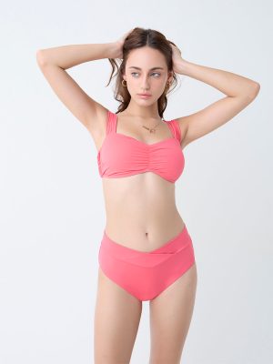 Wunderlove Swimwear Peach Criss-Cross Design Briefs