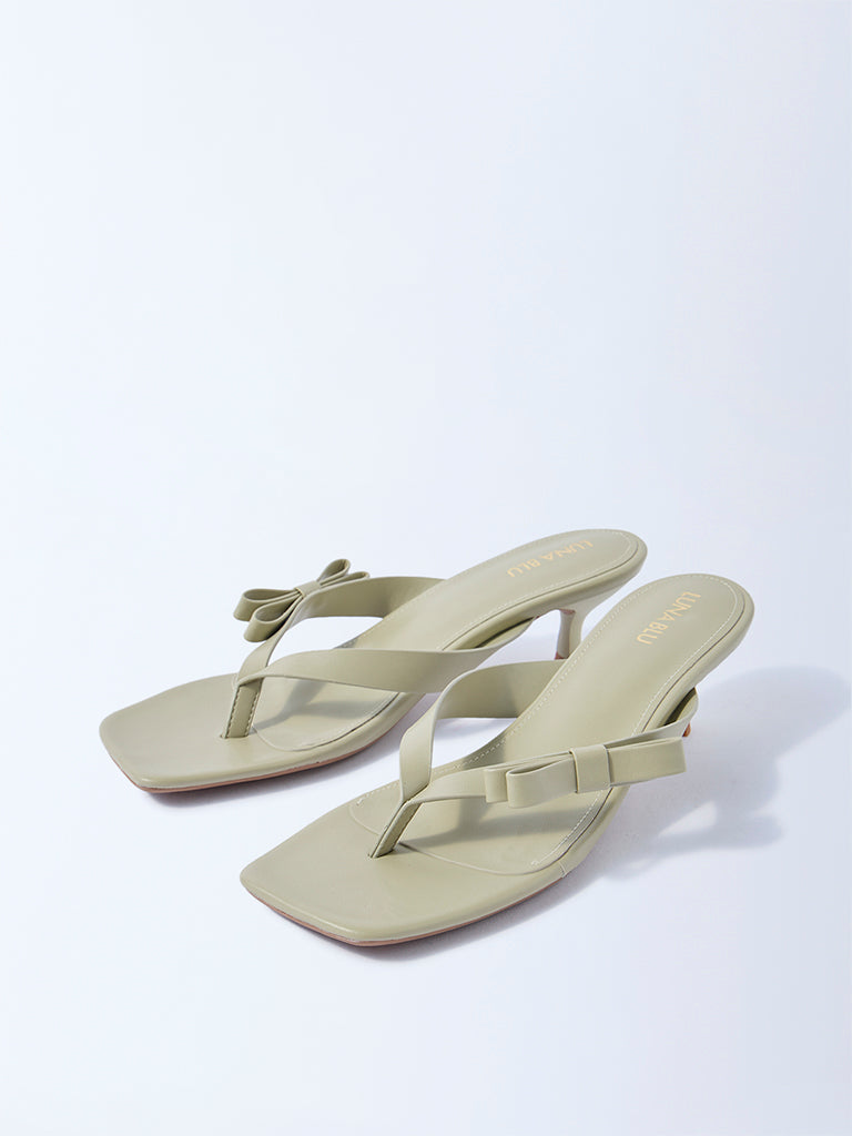 LUNA BLU Sage Bow-Detailed Sandals - Image 3