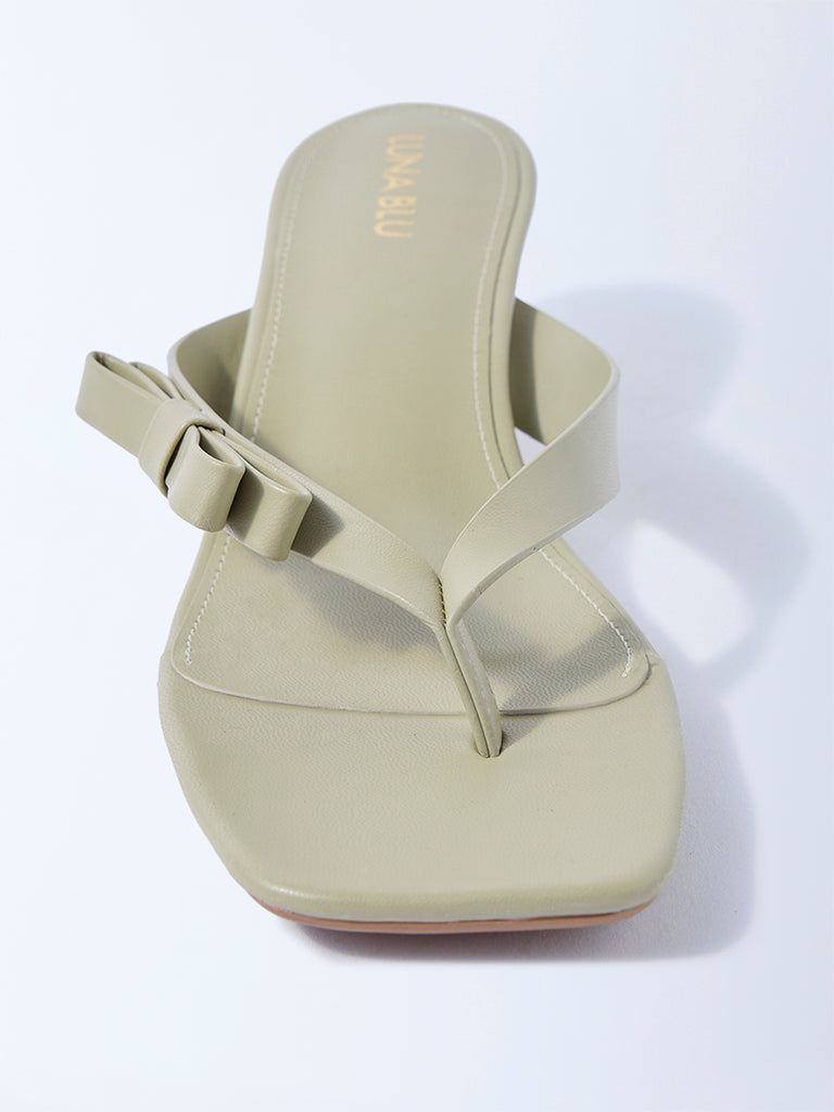 LUNA BLU Sage Bow-Detailed Sandals - Image 4