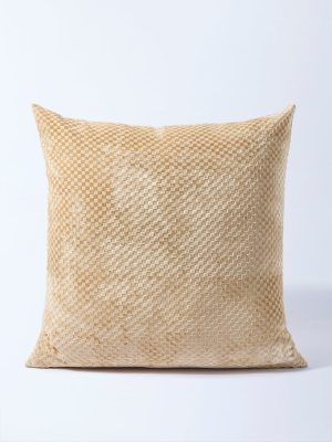 Westside Home Light Brown Popcorn Textured Cushion Cover
