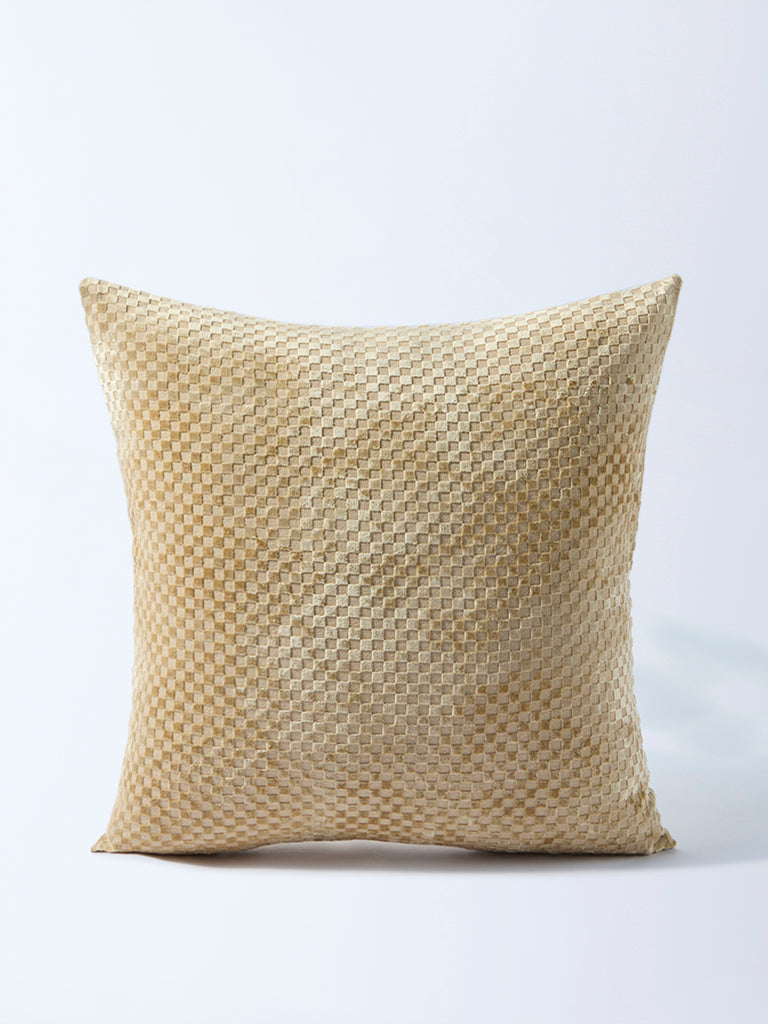 Westside Home Light Brown Popcorn Textured Cushion Cover