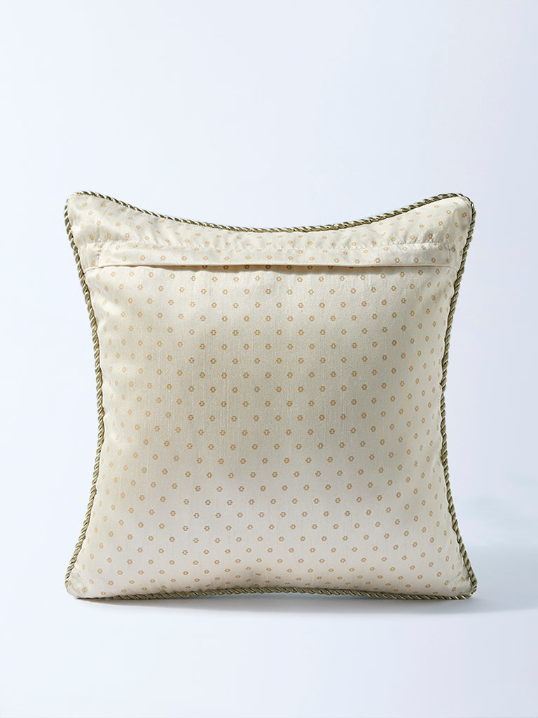Westside Home Olive Geometric Design Cushion Cover - Image 2
