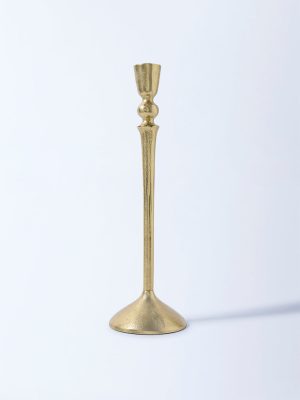 Westside Home Gold Pillar Candle Holder
